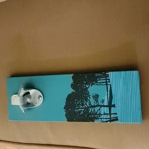 Walmounted bottle opener
